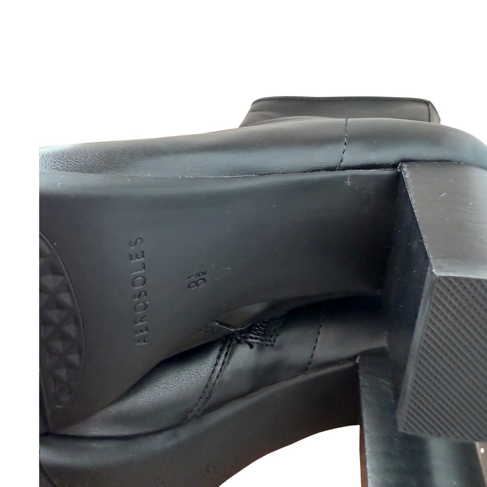 Aerosoles Miley Womens Black Square Toe Block Heel Ankle Boots Size 8.5M - NWOB - Picture 9 of 9